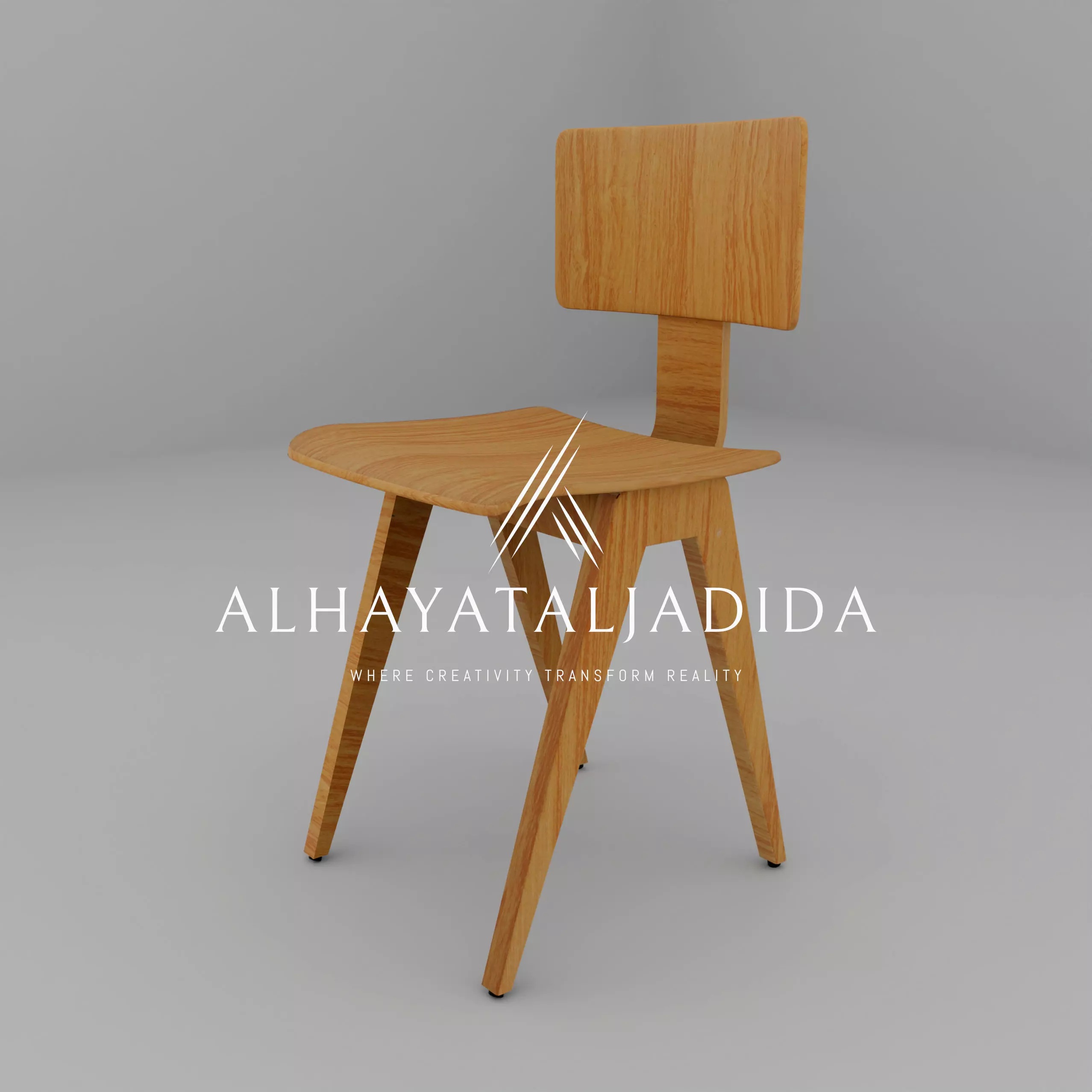 high-quality 3D model of a modern chair 3D model