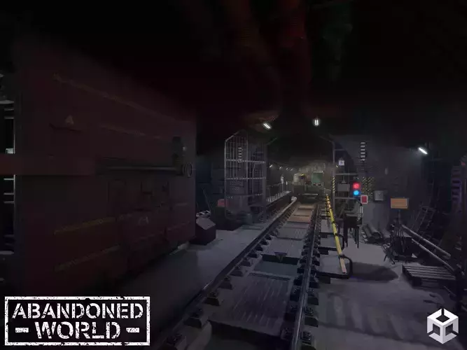 Modular Underground Tunnels for Unity Low-poly 3D model