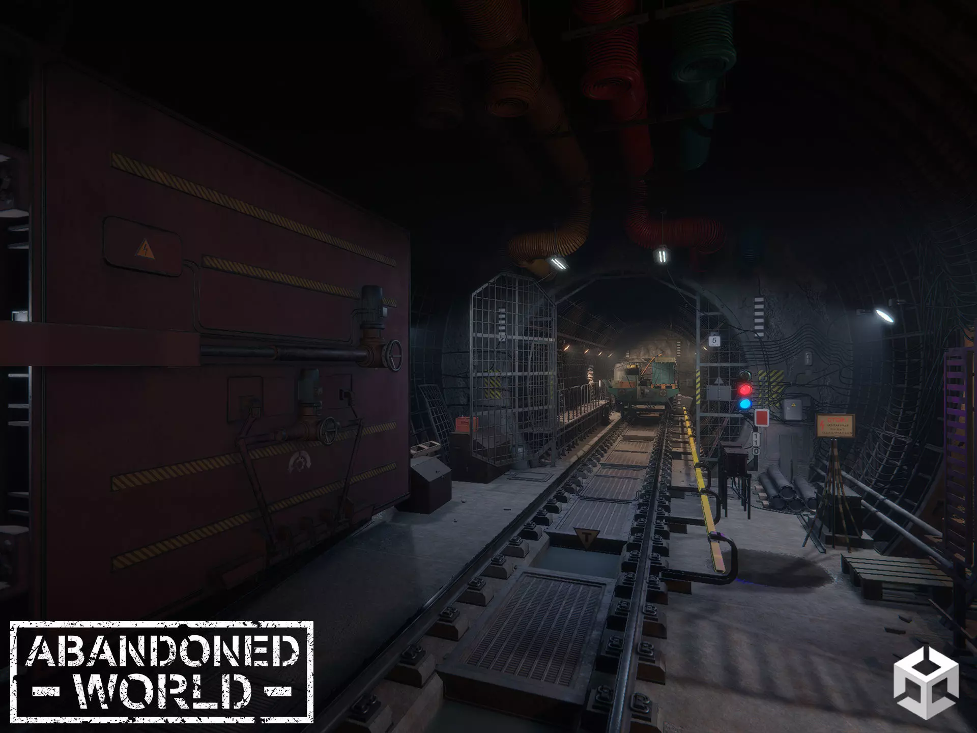 Modular Underground Tunnels for Unity Low-poly 3D model_0