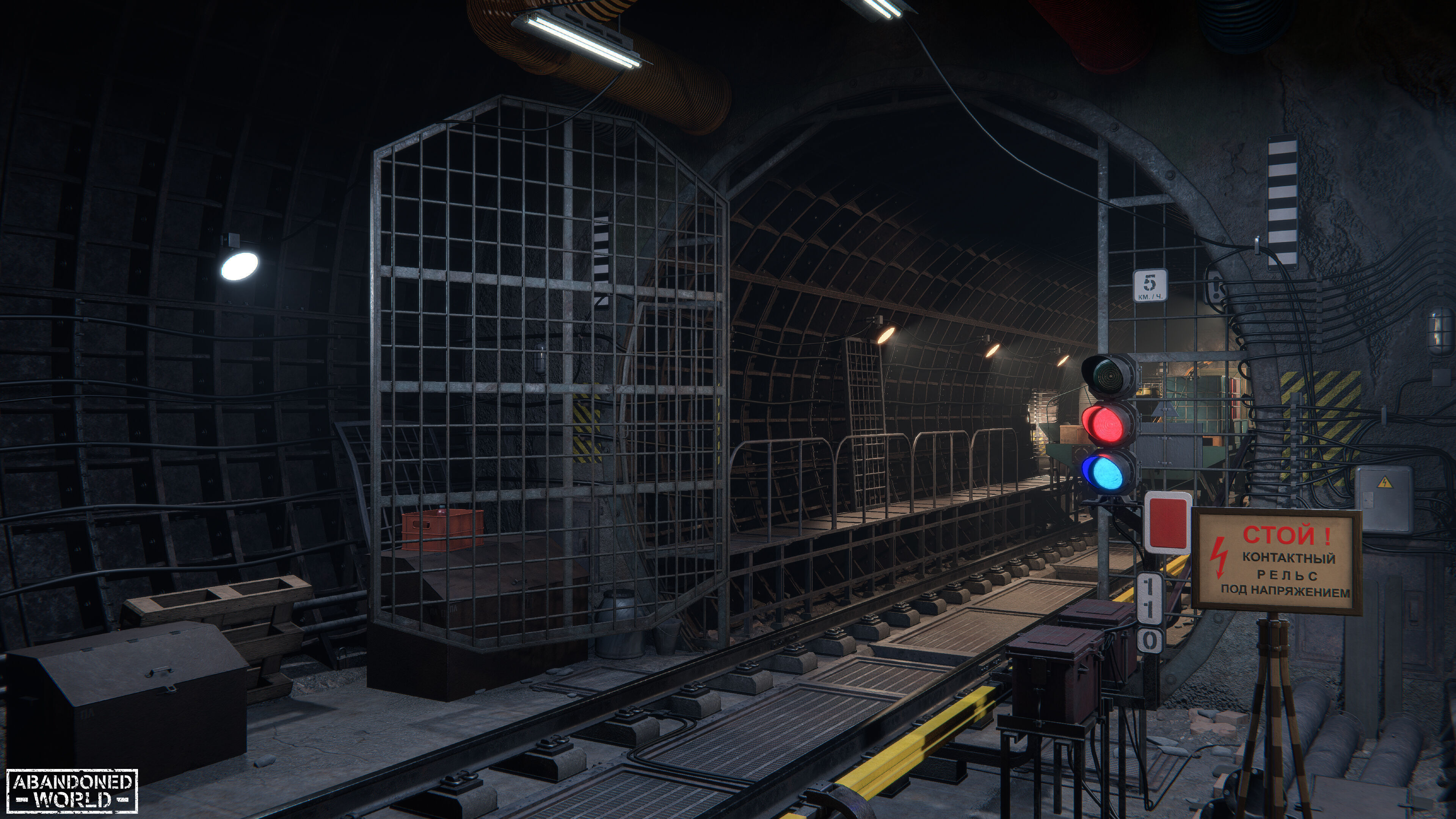 Modular Underground Tunnels for Unity Low-poly 3D model_47