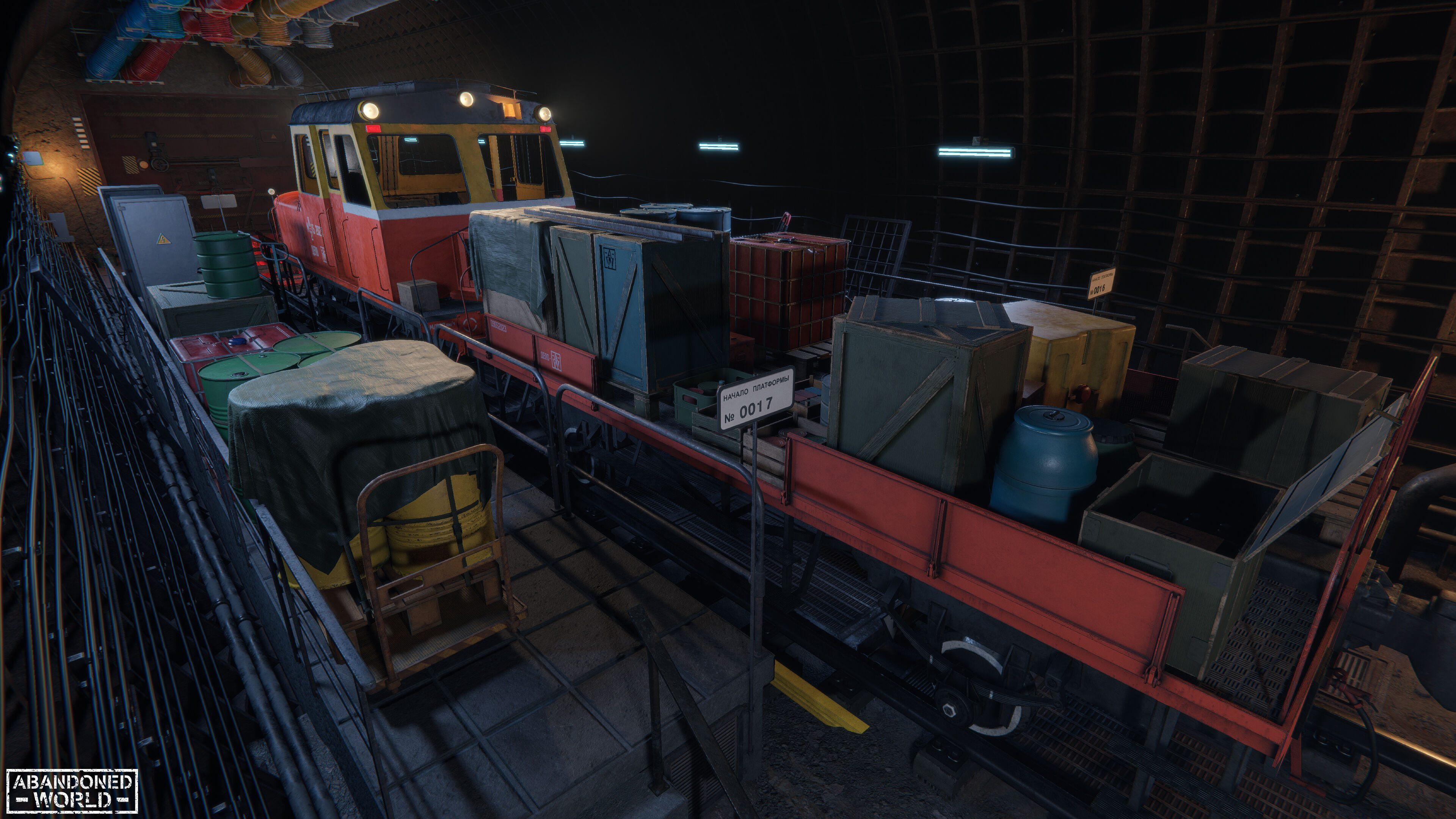 Modular Underground Tunnels for Unity Low-poly 3D model_40