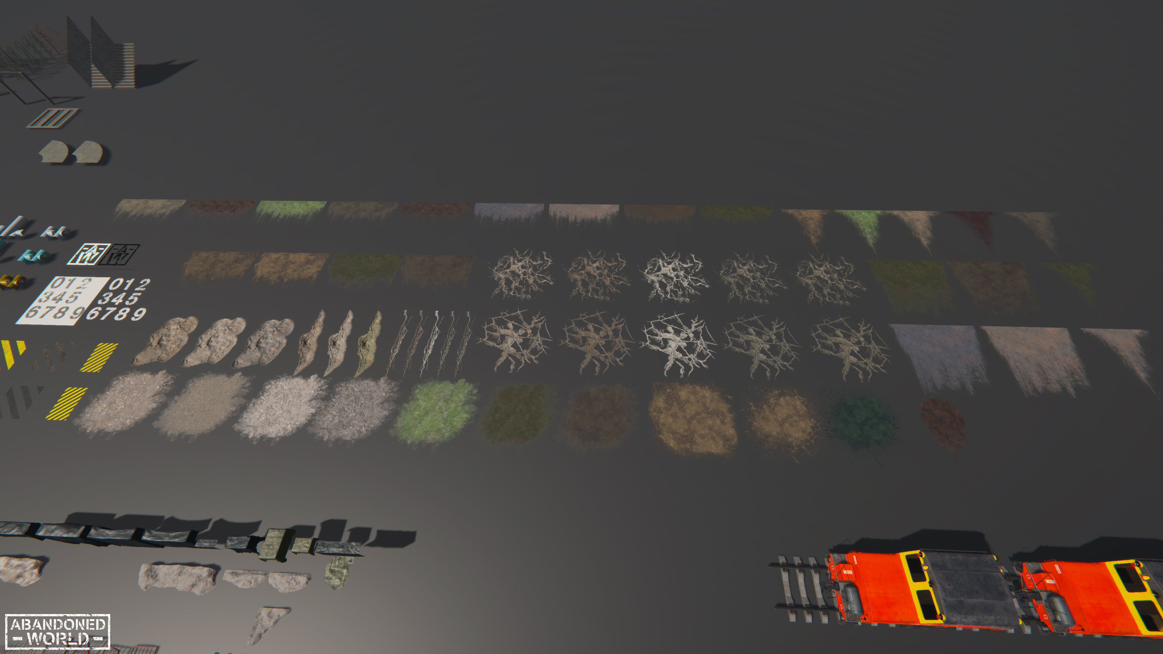 Modular Underground Tunnels for Unity Low-poly 3D model_61