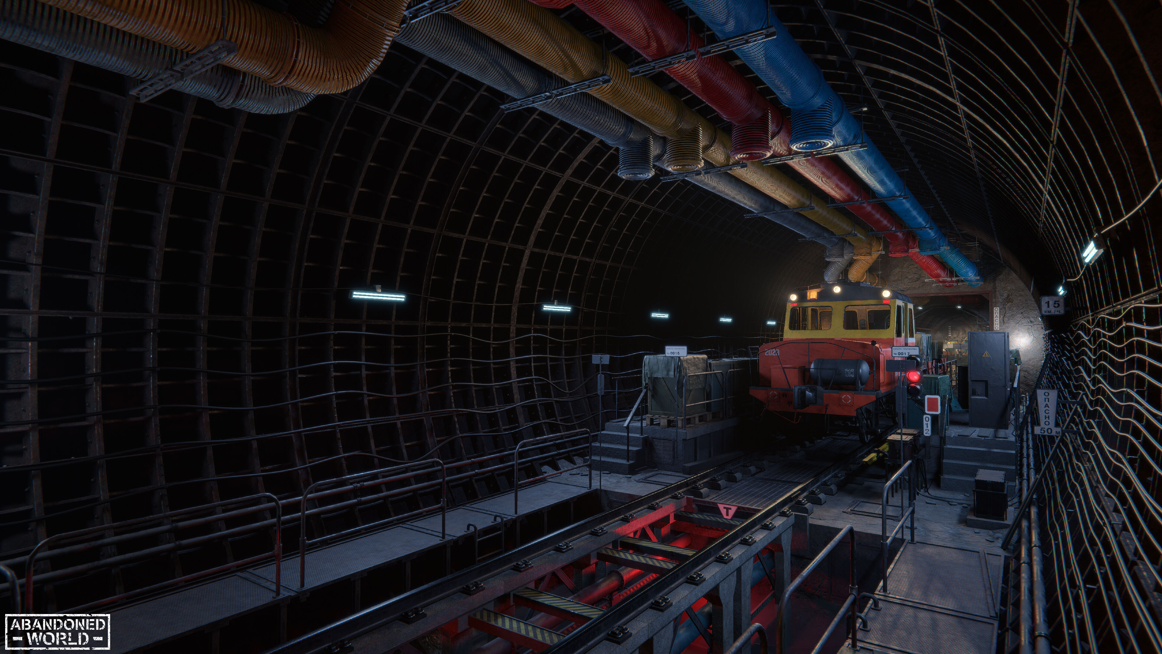 Modular Underground Tunnels for Unity Low-poly 3D model_43