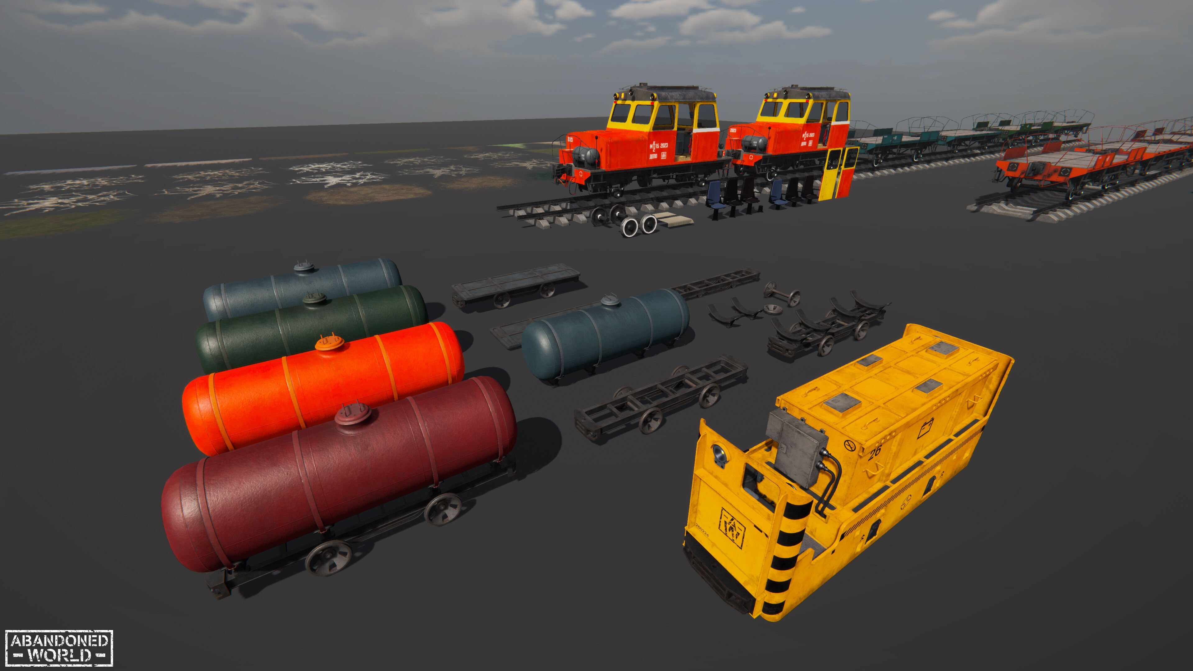 Modular Underground Tunnels for Unity Low-poly 3D model_59