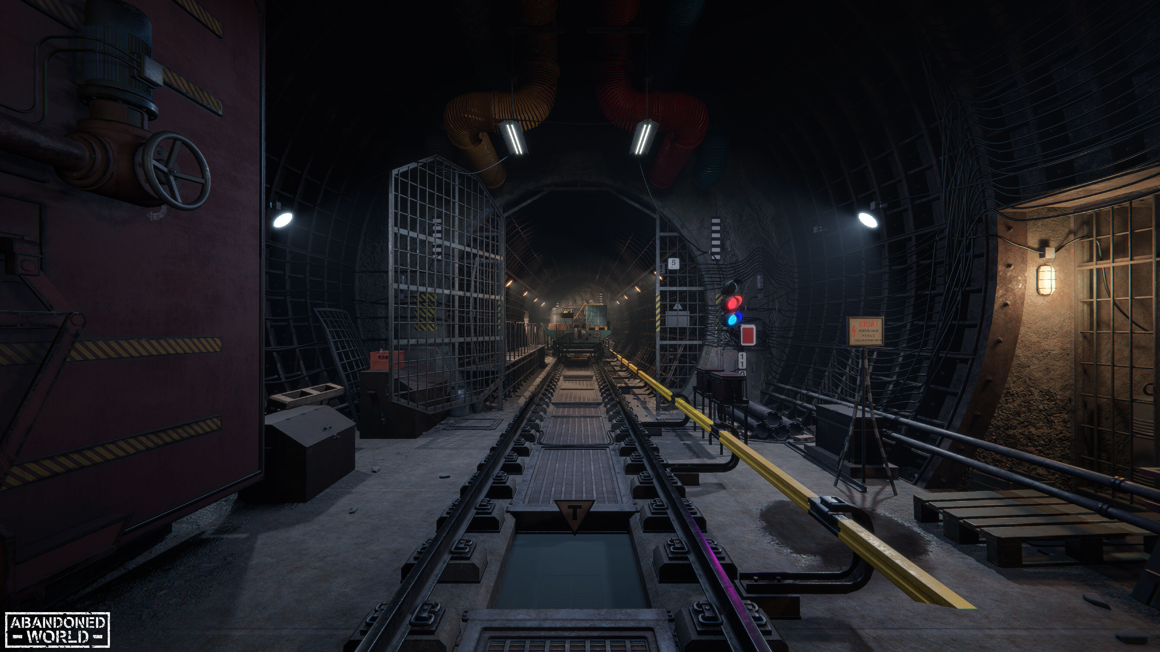 Modular Underground Tunnels for Unity Low-poly 3D model_46