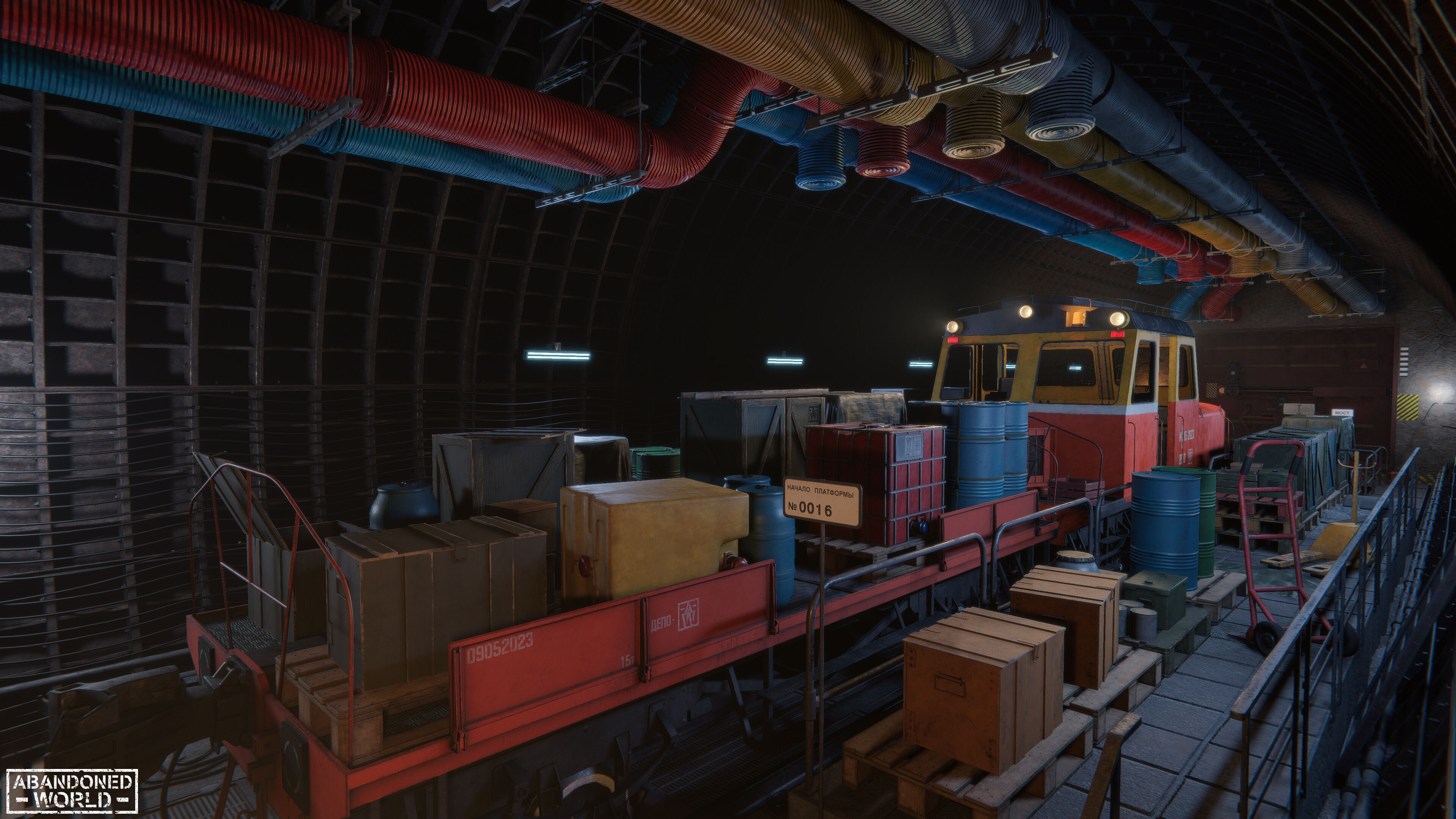 Modular Underground Tunnels for Unity Low-poly 3D model_5