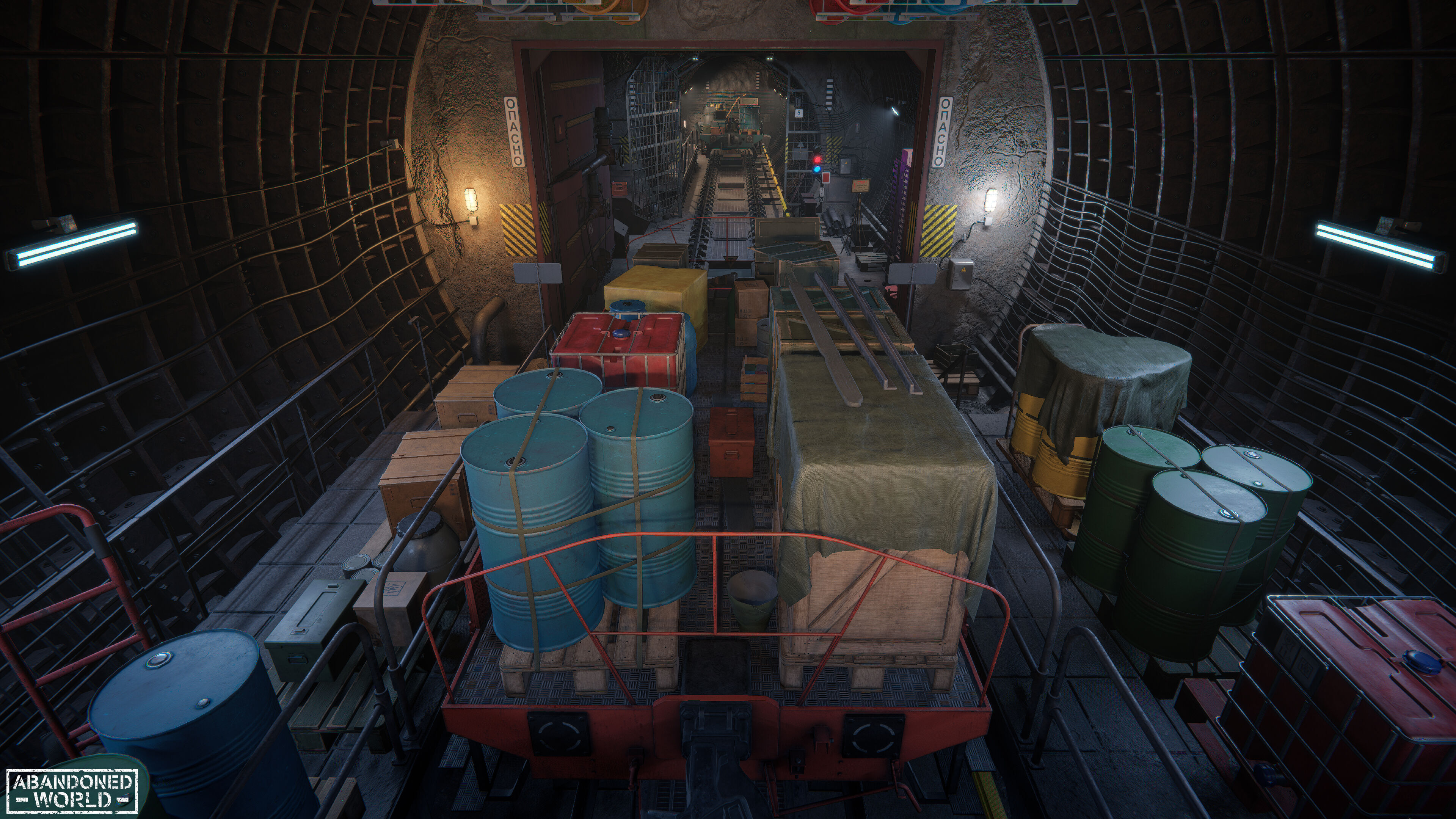 Modular Underground Tunnels for Unity Low-poly 3D model_45