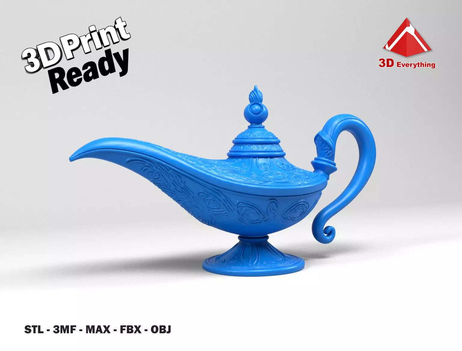 Genie Lamp 3D print model_0