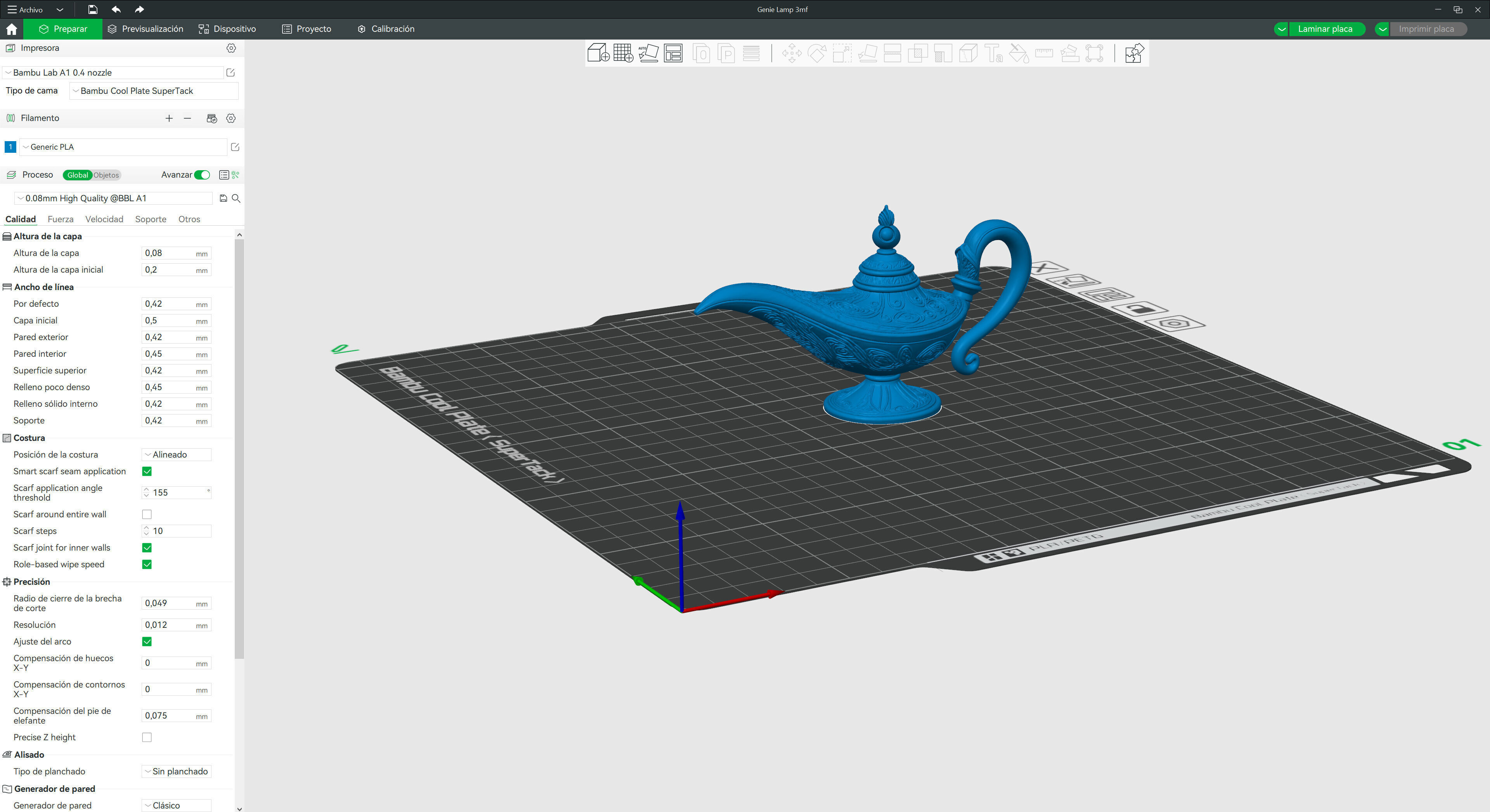 Genie Lamp 3D print model_9
