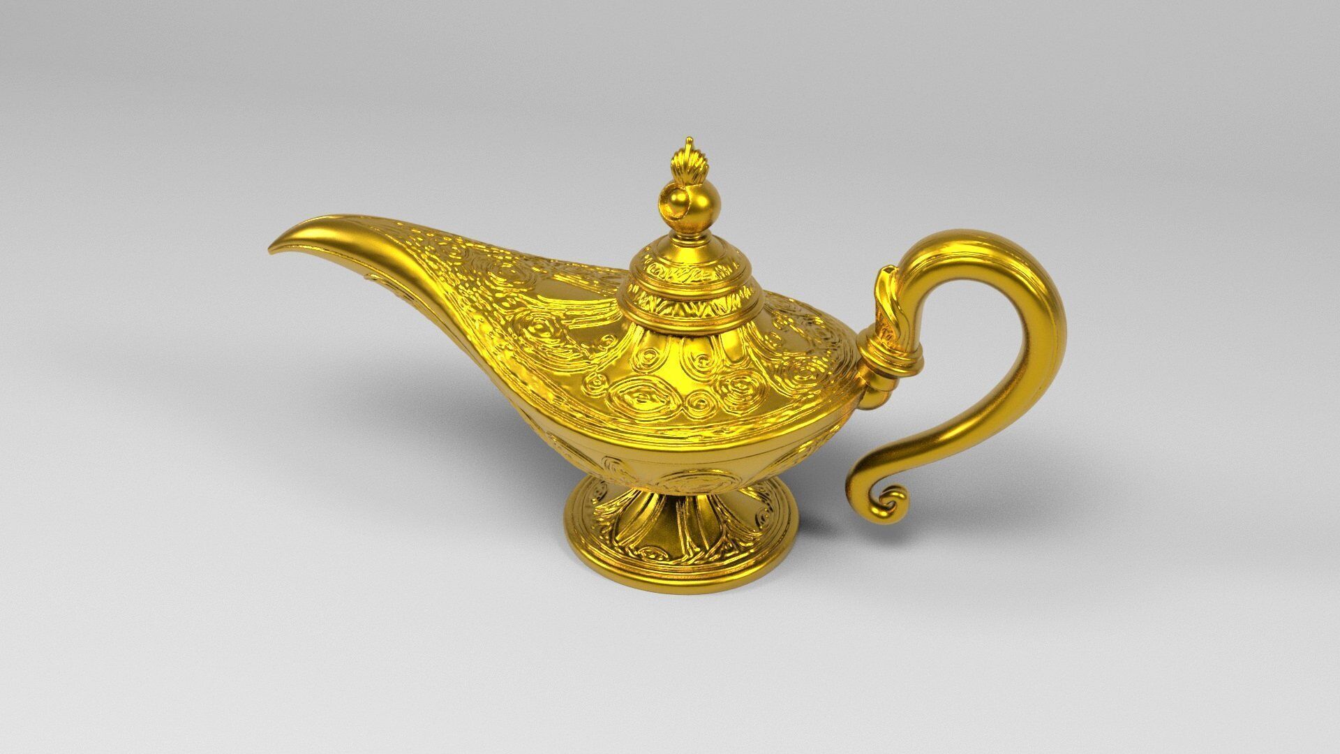 Genie Lamp 3D print model_8