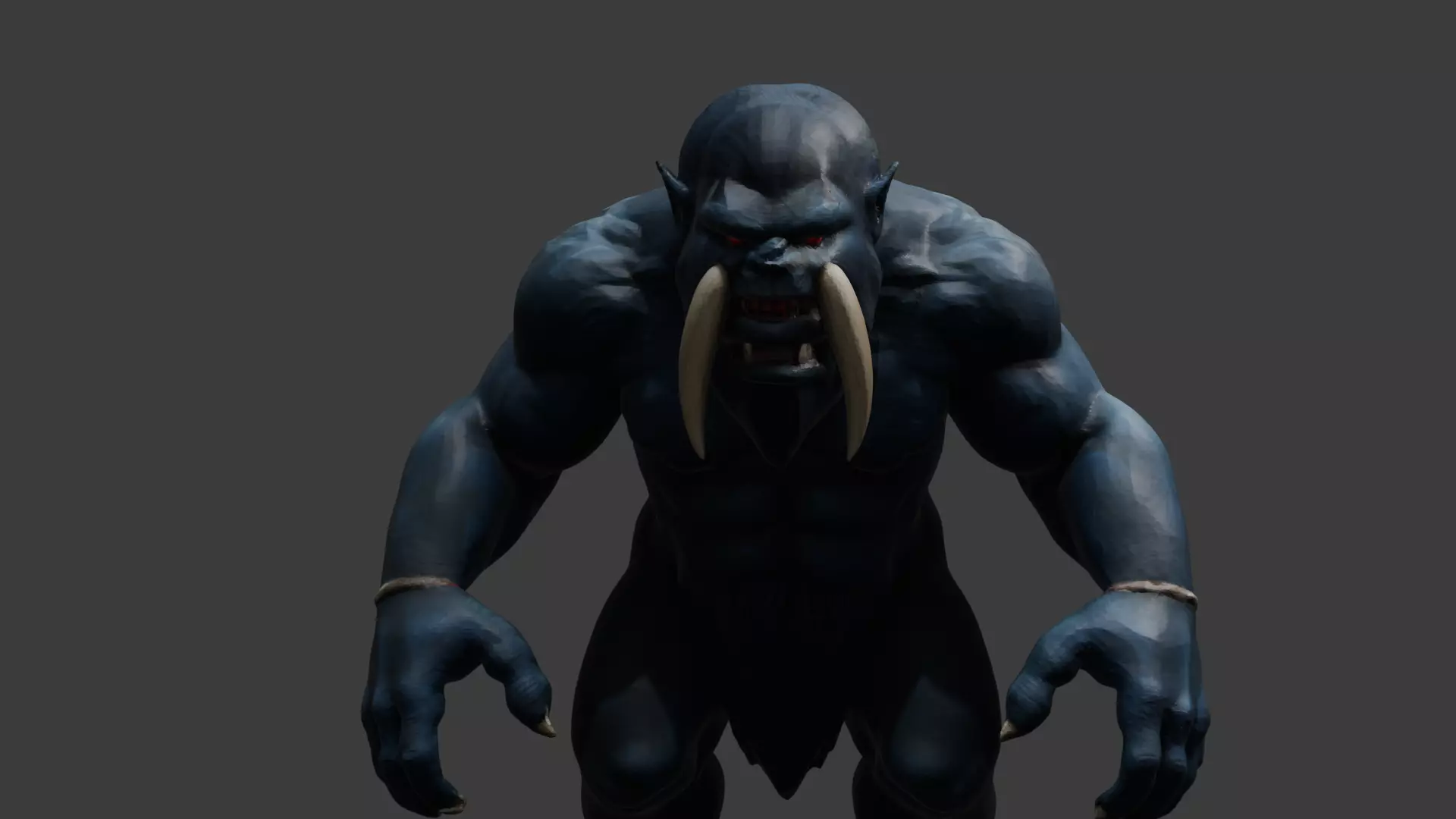Black Troll 3D model