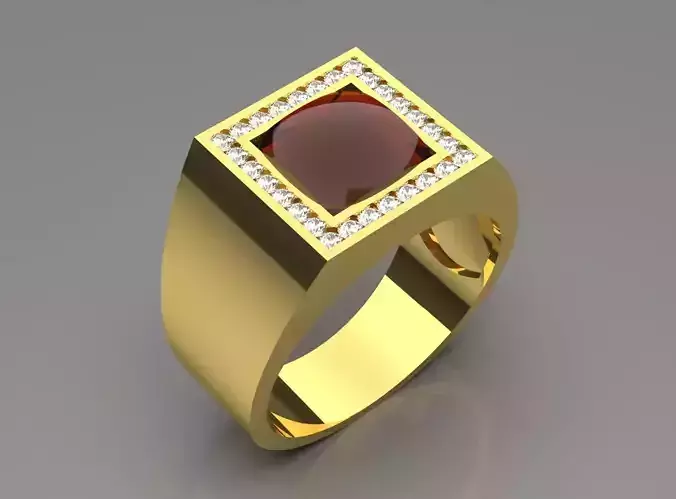 gemstone man ring mr0193