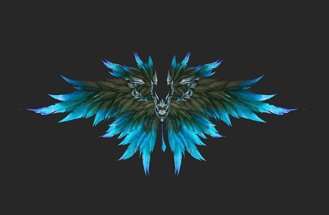 Wing 325 Low-poly 3D model