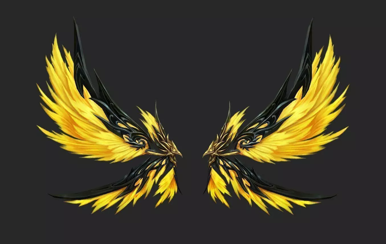 Wing 317 Low-poly 3D model_0