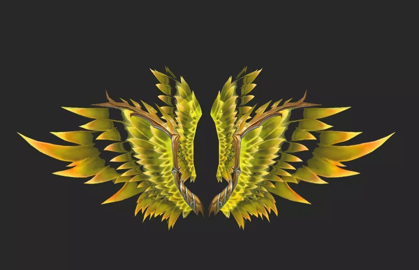 Wing 310 Low-poly 3D model_0