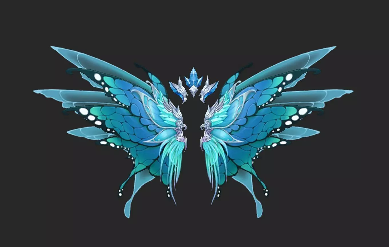 Wing 309 Low-poly 3D model_0