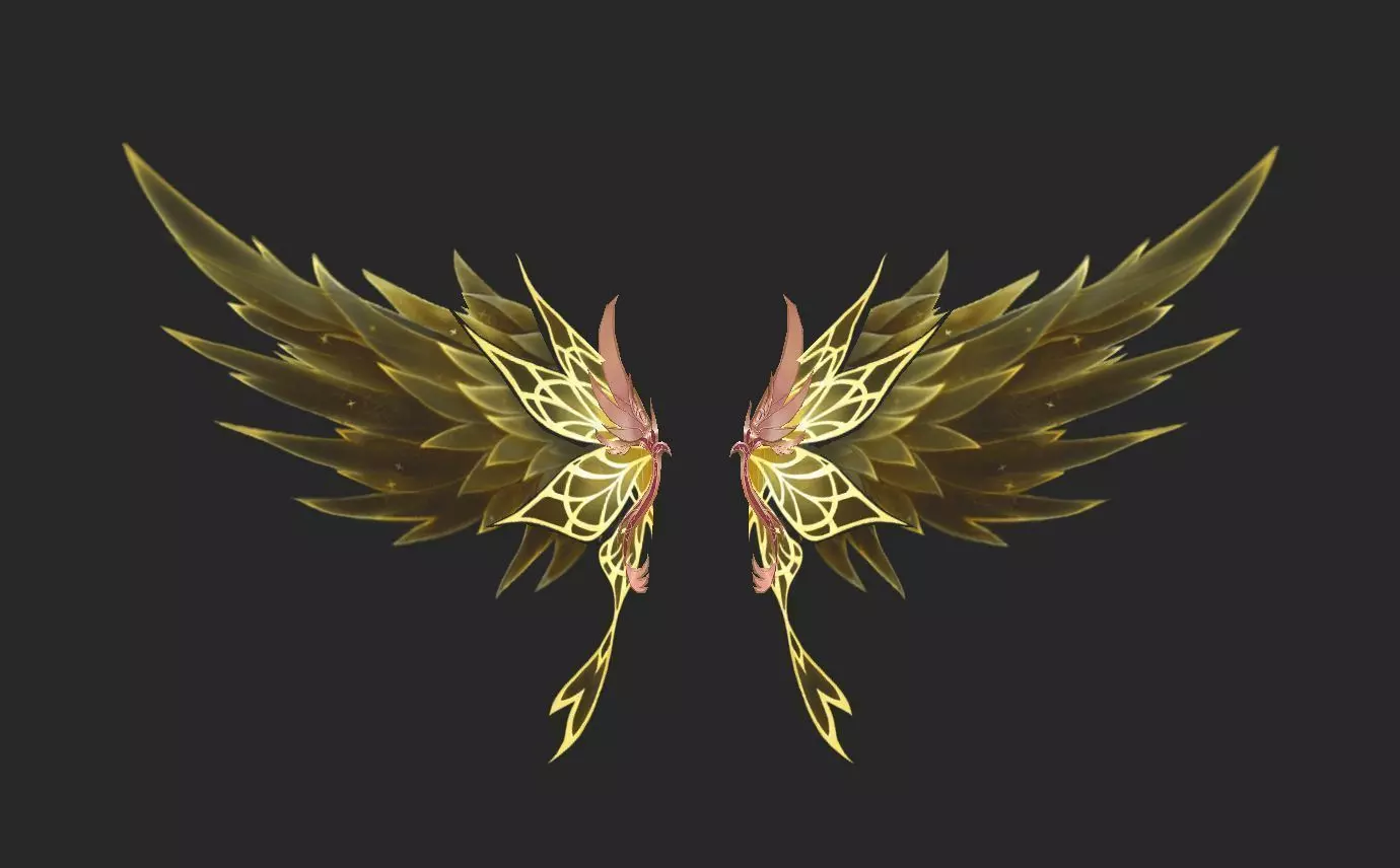 Wing 308 Low-poly 3D model_0