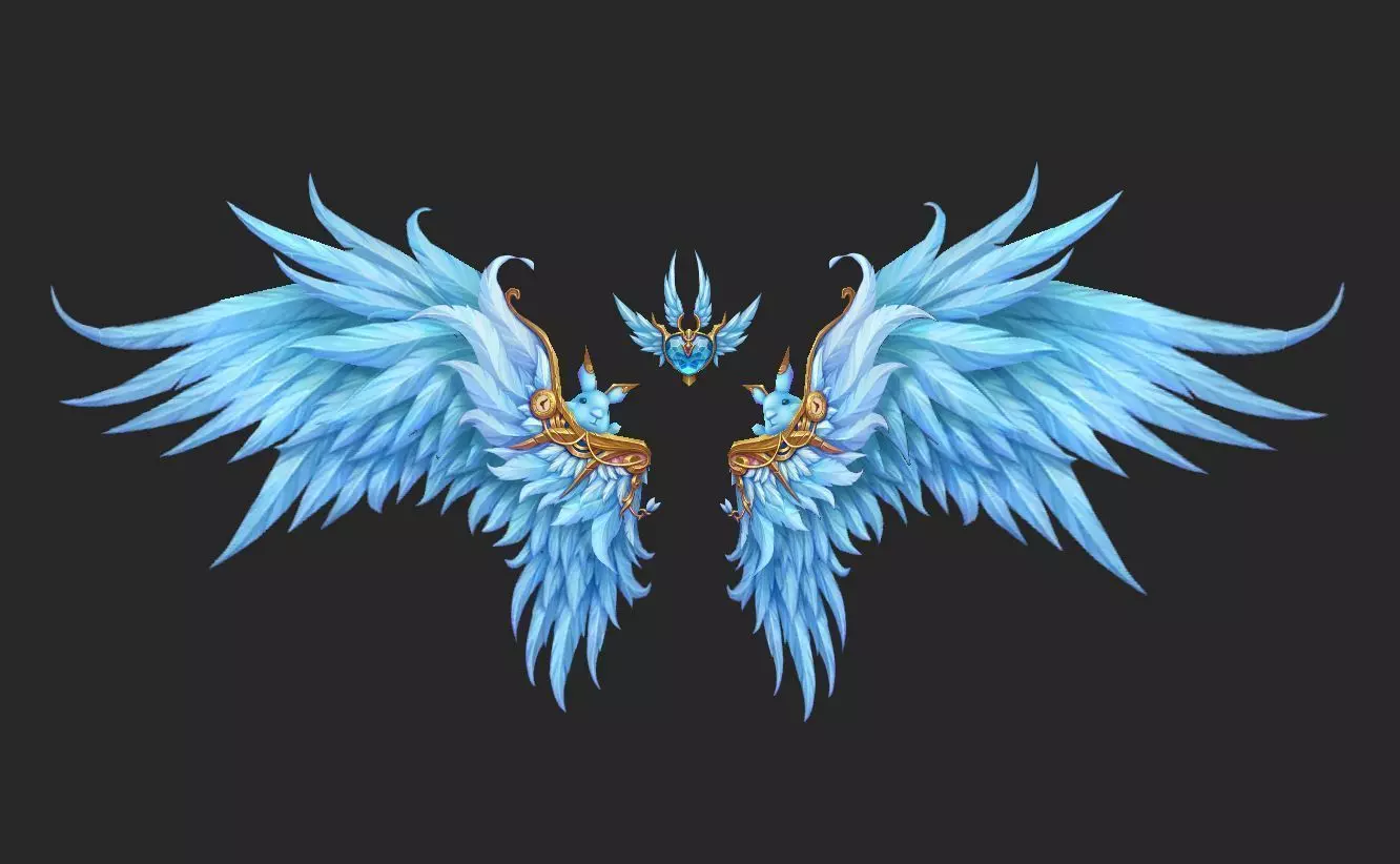 Wing 307 Low-poly 3D model_0