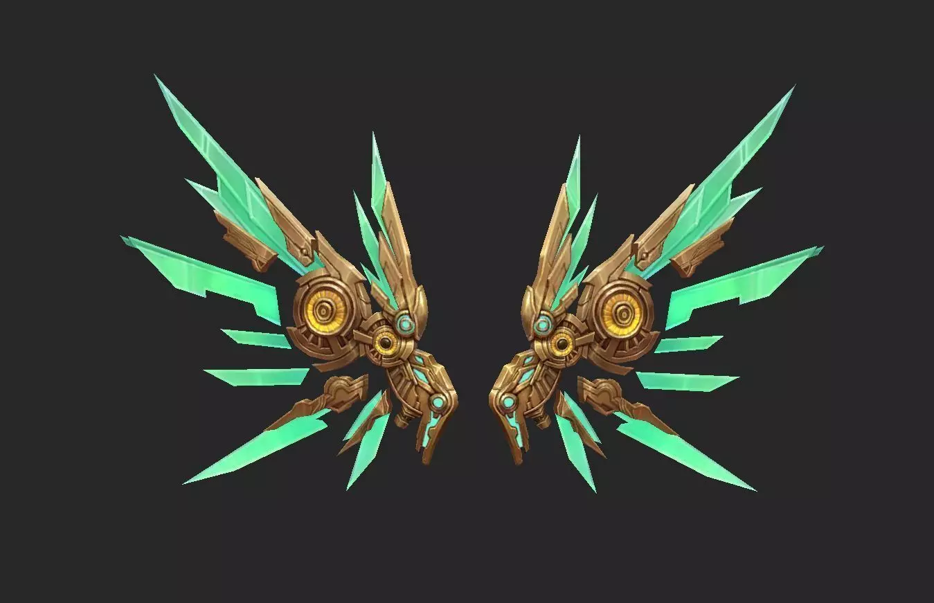 Wing 306 Low-poly 3D model_0