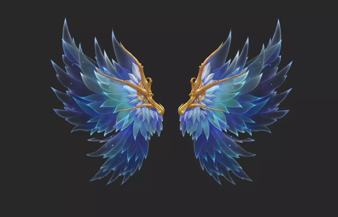 Wing 304 Low-poly 3D model_0
