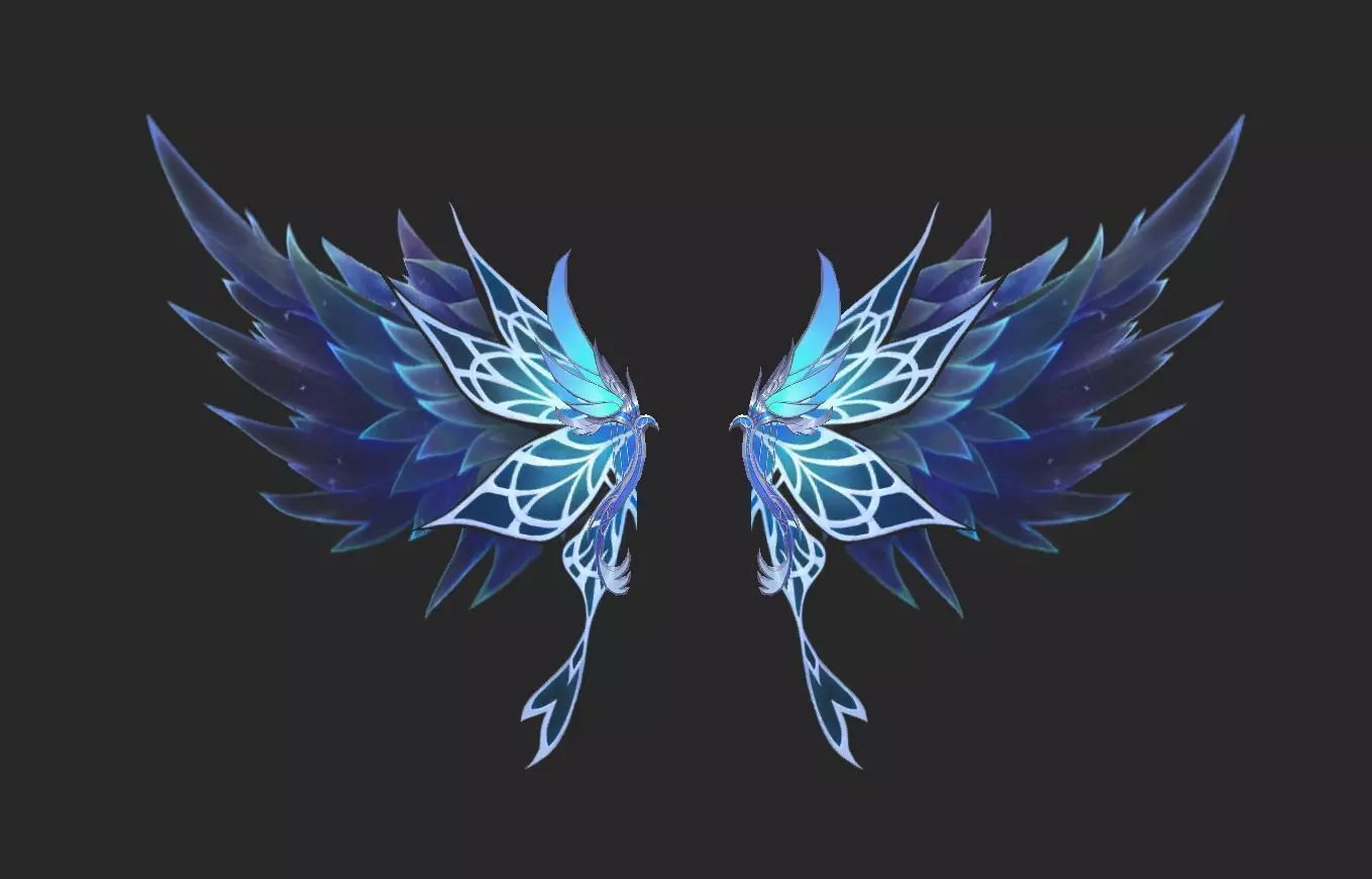 Wing 302 Low-poly 3D model_0