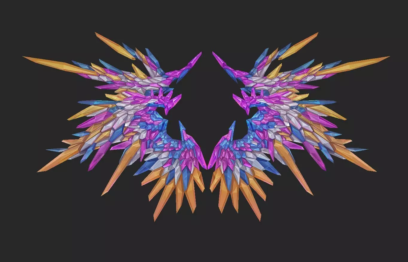 Wing 301 Low-poly 3D model_0