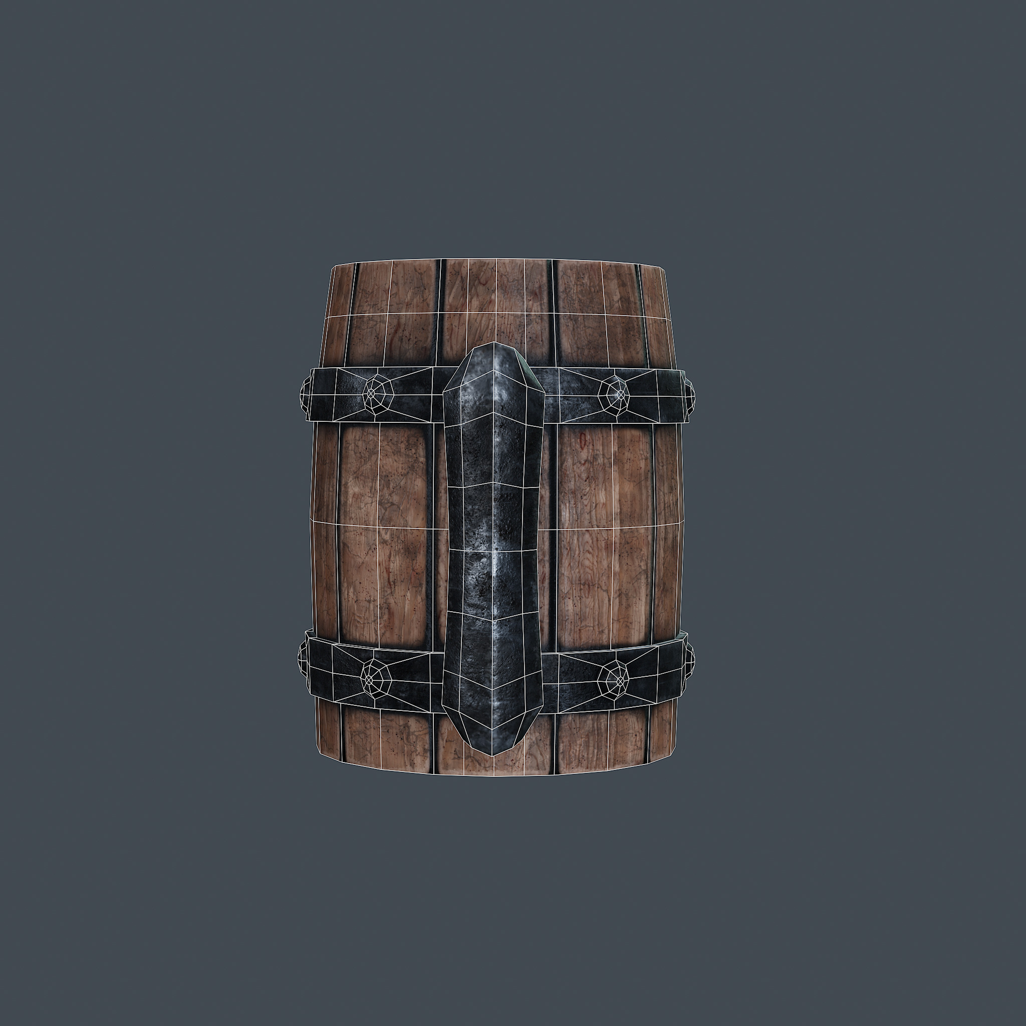 Medieval Mug - PBR Game Ready Low-poly 3D model_8