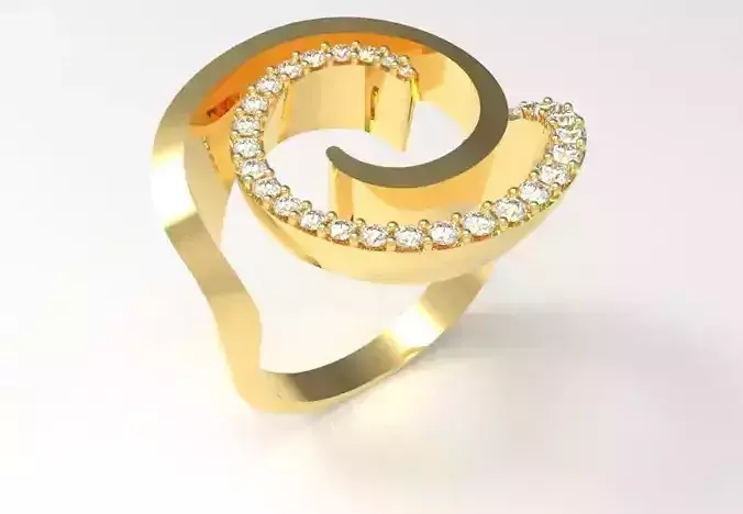 Spiral jewellry ring