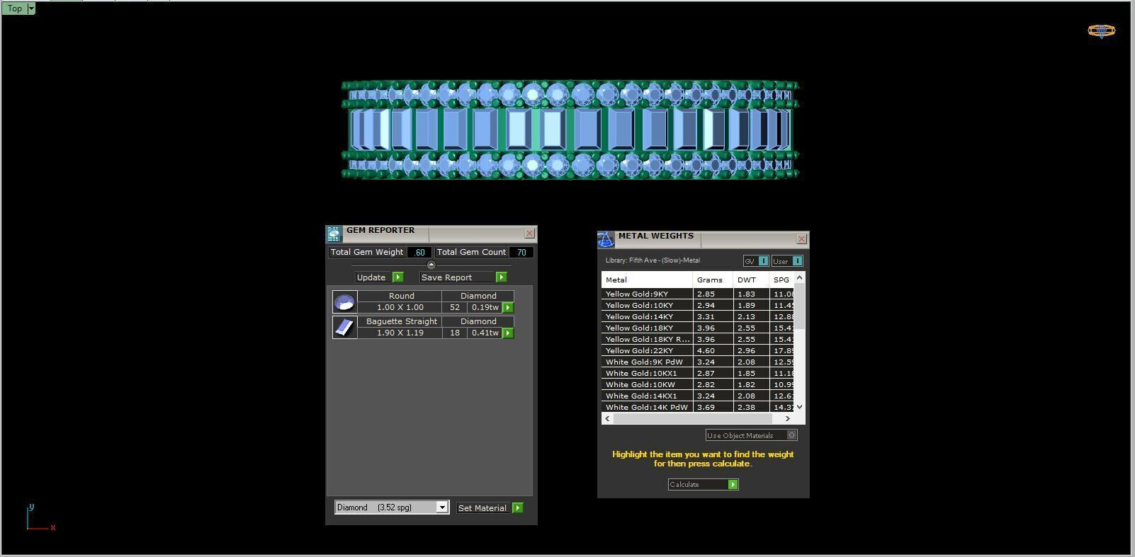 ROUND DIAMOND RING -CAD-268 3D model_12