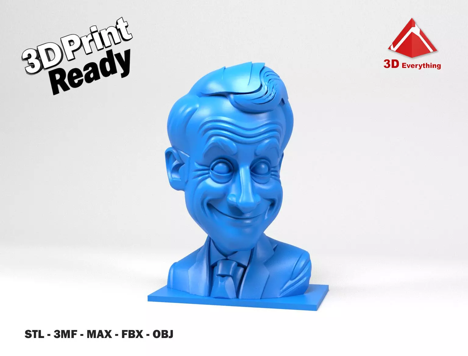 Emmanuel Macron caricature 3D print model