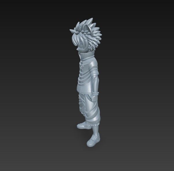 Eared Companion Cute Anime Character 3D Print Model 3D model_2