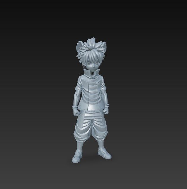 Eared Companion Cute Anime Character 3D Print Model 3D model_3