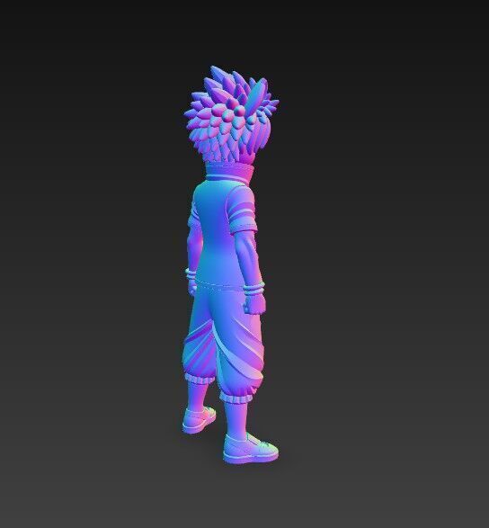 Eared Companion Cute Anime Character 3D Print Model 3D model_10