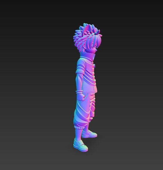 Eared Companion Cute Anime Character 3D Print Model 3D model_9
