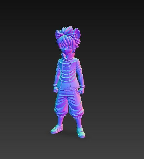 Eared Companion Cute Anime Character 3D Print Model 3D model_13