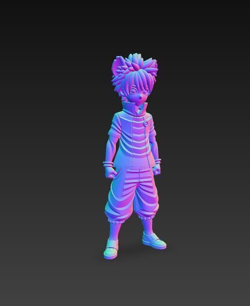 Eared Companion Cute Anime Character 3D Print Model 3D model_8
