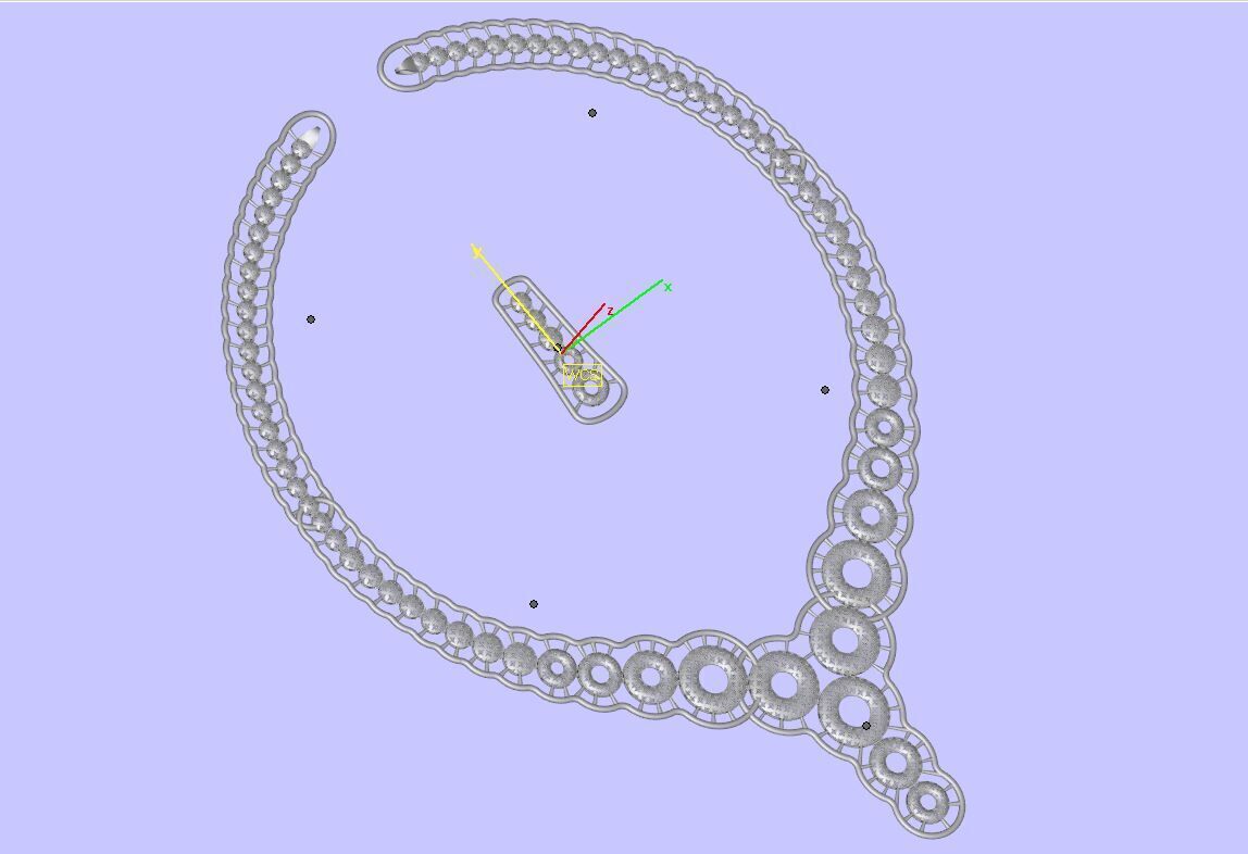 wedding set for gold 3D print model_6