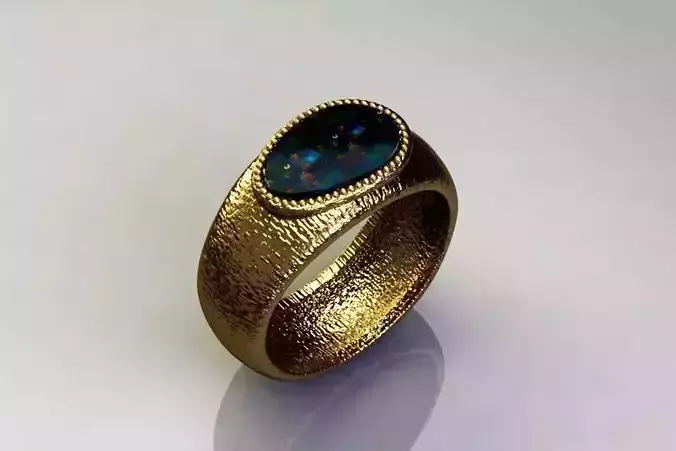 opal ring Free 3D model