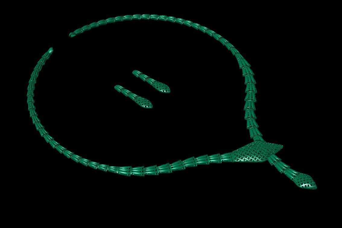 wedding set for gold 3D print model_4