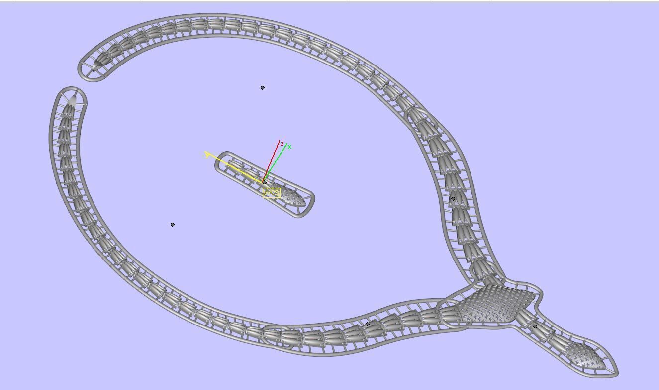 wedding set for gold 3D print model_5