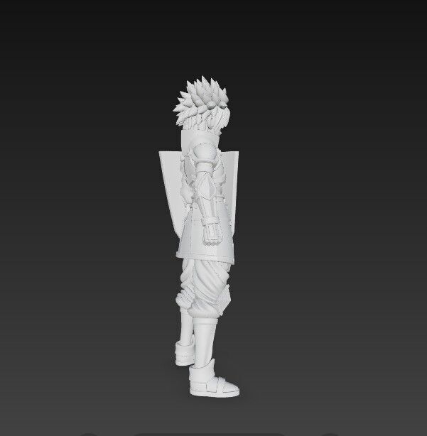 Brave Knight Armored Fantasy Warrior 3D Print Model 3D model_18