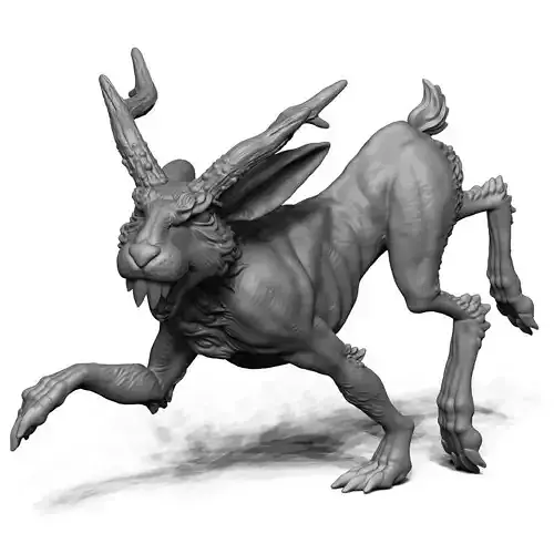Jackalope - Running 3D print model