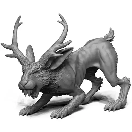 Jacklalope - Pouncing 3D print model