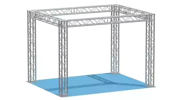 Box Truss 3m x 4m 3D model