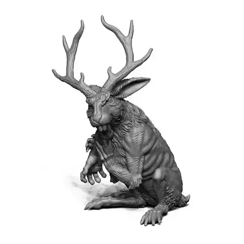 Jackalope - Nibbling 3D print model
