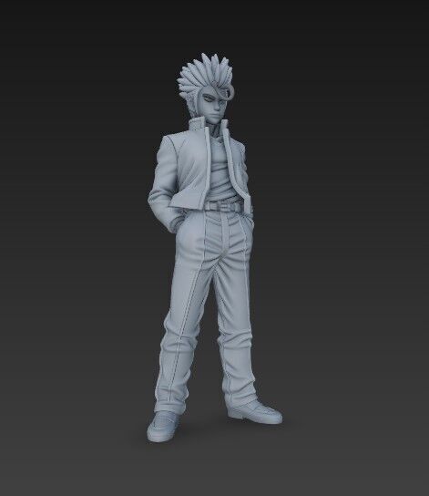Cool Stance Stylish Anime Character 3D Print Model 3D model_7