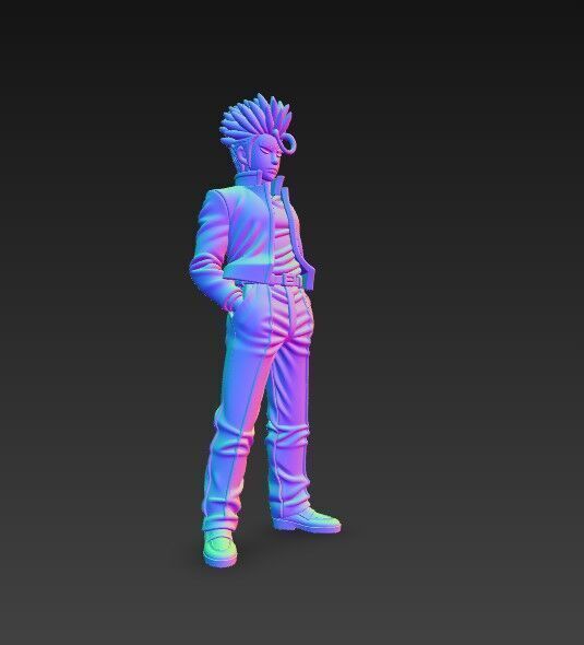 Cool Stance Stylish Anime Character 3D Print Model 3D model_9