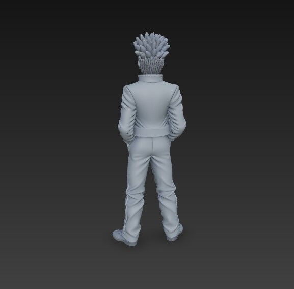 Cool Stance Stylish Anime Character 3D Print Model 3D model_1
