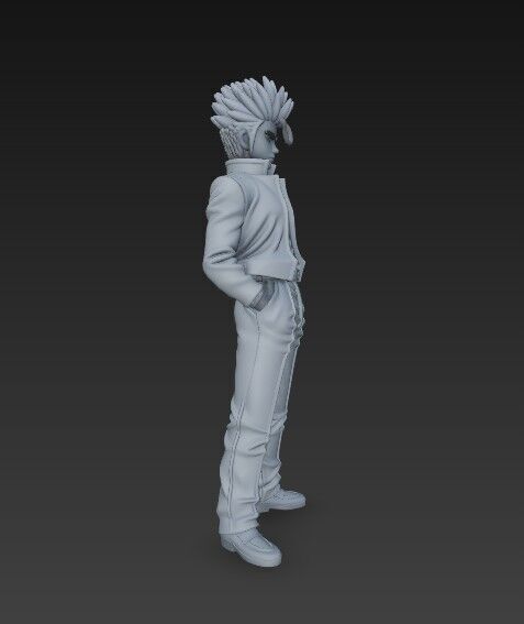 Cool Stance Stylish Anime Character 3D Print Model 3D model_8