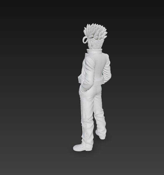 Cool Stance Stylish Anime Character 3D Print Model 3D model_21